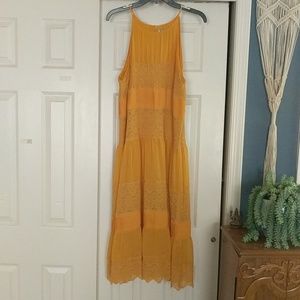 Yellow Anthropologie Dress